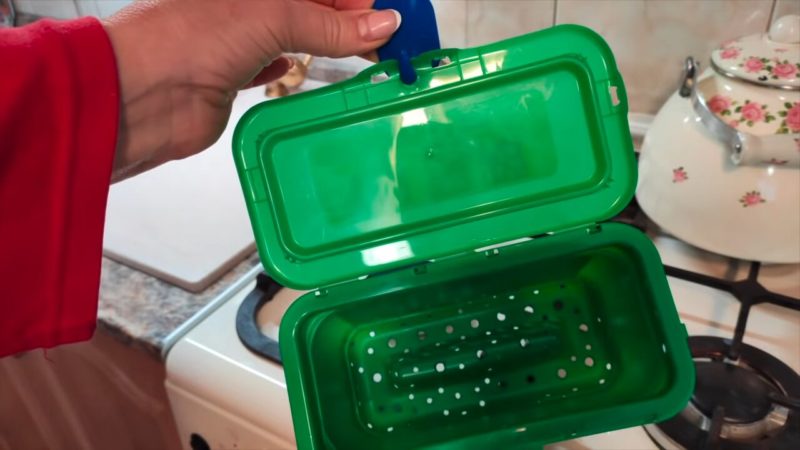 Переделка пластикового контейнера в ноу-хау для кухни