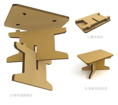 Cardboard/knockdown table 书桌
