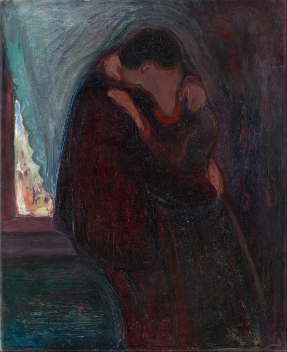 «Поцелуй» (1897 год). Автор: Эдвард Мунк. «Целуй меня, целуй...» : Картины художников разных времен, увековечившие трепетность и нежность поцелуев