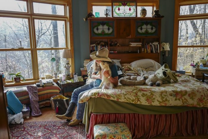 Photographs Shows In Contest People From Different Parts Of The Usa In Their Rooms