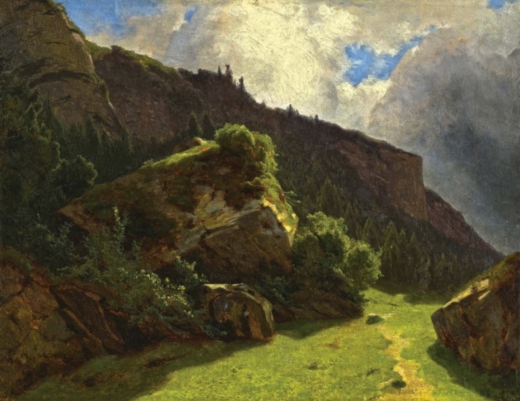 художник Alexandre Calame (Александр Калам) картины – 06