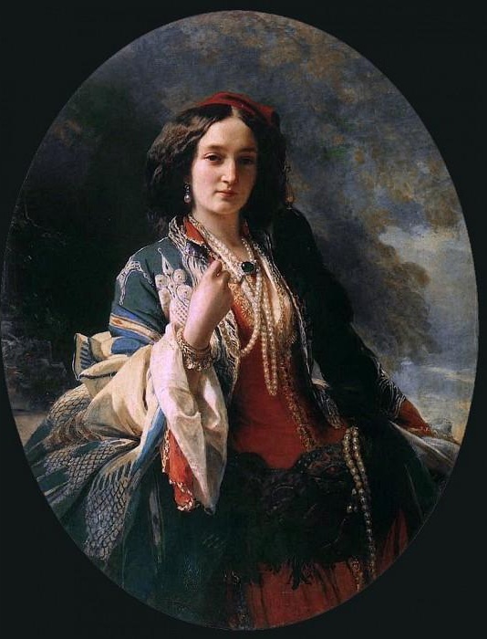 Портрет Екатерины Браницкой. 1854 год. Портрет Екатерины Браницкой. 1854 год.