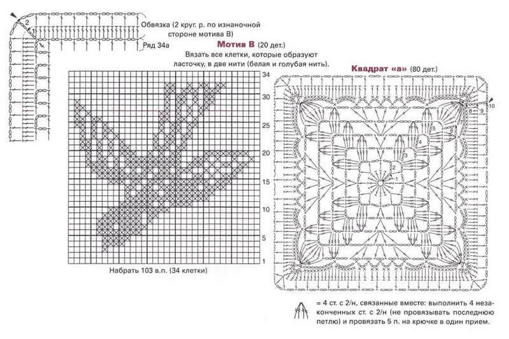 Квадрат крючком схемы