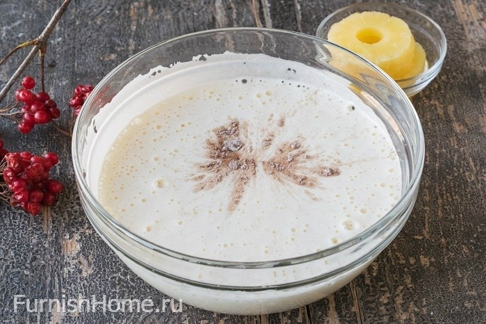 Торт с нежным суфле и ананасами Торт с нежным суфле и ананасами