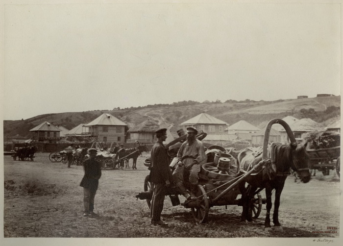 Возвращение казаков с ярмарки в Цимлянскую станицу. 1875-1876 год.