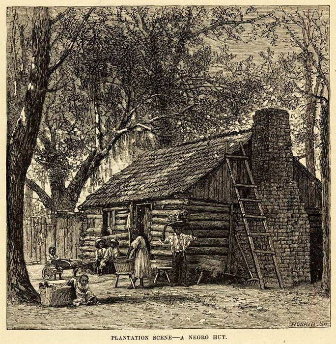 Бревенчатое жилище семьи рабов (Юг США, 1860-е годы) Бревенчатое жилище семьи рабов (Юг США, 1860-е годы)