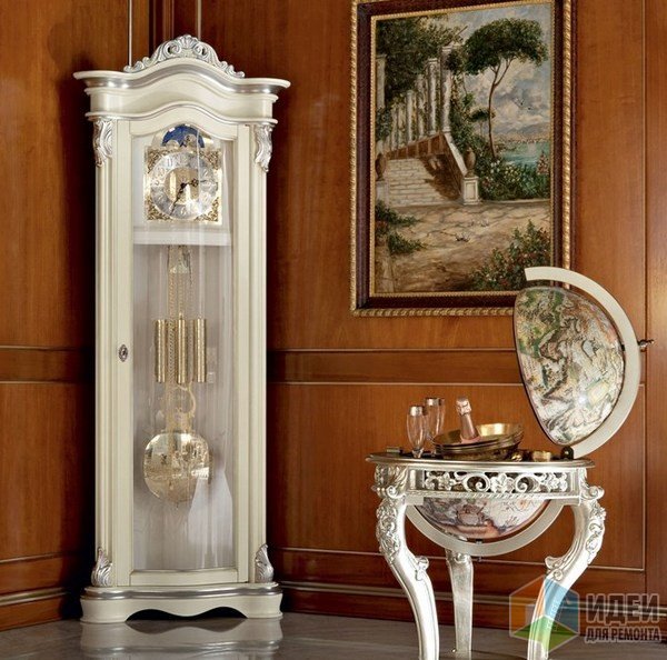Классические напольные часы с боем, Modenese Gastone Часы как украшение интерьера