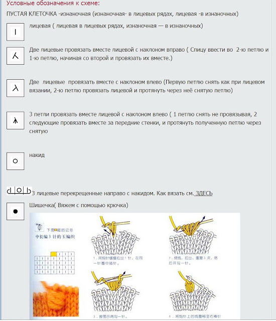 Красивые японские узоры спицами 3