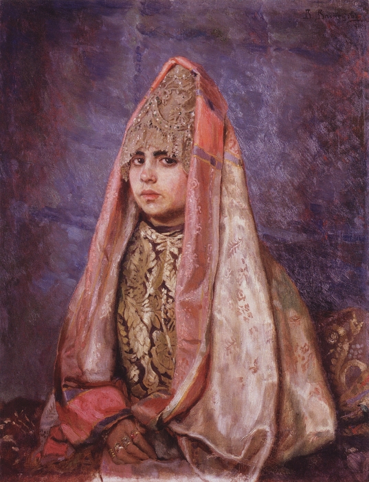 В. Васнецов, Боярышня (Портрет В.С. Мамонтовой) 20 портретов русских красавиц