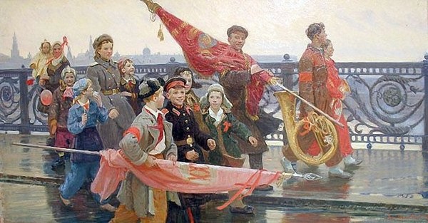 Первомай в картинах советских художников. Первомай в картинах советских художников.