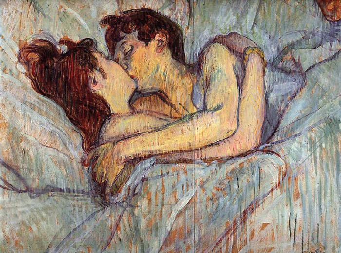 «Поцелуй». Автор: Анри де Тулуз-Лотрек «Целуй меня, целуй...» : Картины художников разных времен, увековечившие трепетность и нежность поцелуев