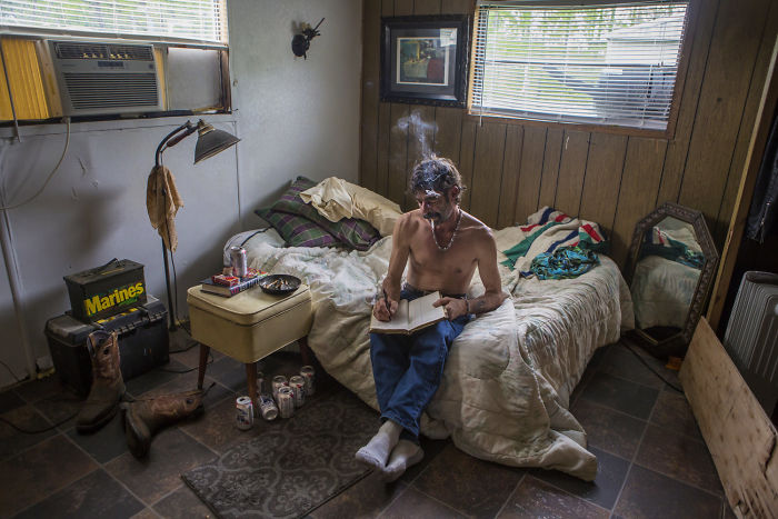 Photographs Shows In Contest People From Different Parts Of The Usa In Their Rooms