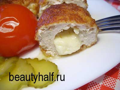 «Папараць-кветка» - куриные котлеты с сыром