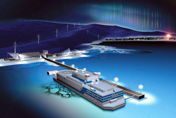 Первая в мире плавучая АЭС спущена на воду