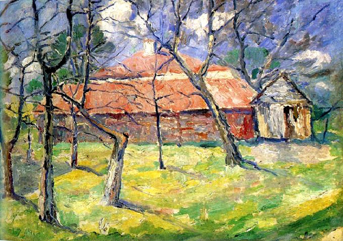 «Пейзаж недалеко от Киева» (1930). Государственная Третьяковская галерея. Автор: Казимир Малевич. «Пейзаж недалеко от Киева» (1930). Государственная Третьяковская галерея. Автор: Казимир Малевич.