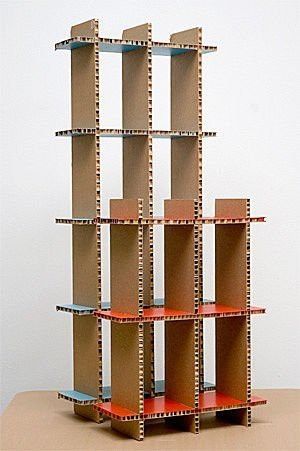 cardboard shelves