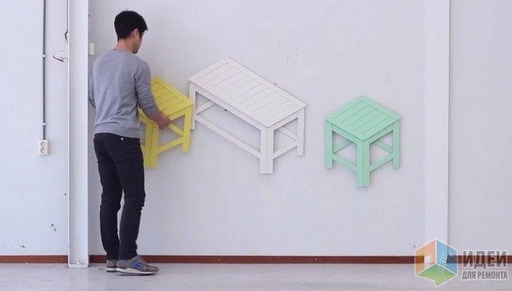 Складные стулья: из 2D в 3D Складные стулья: из 2D в 3D