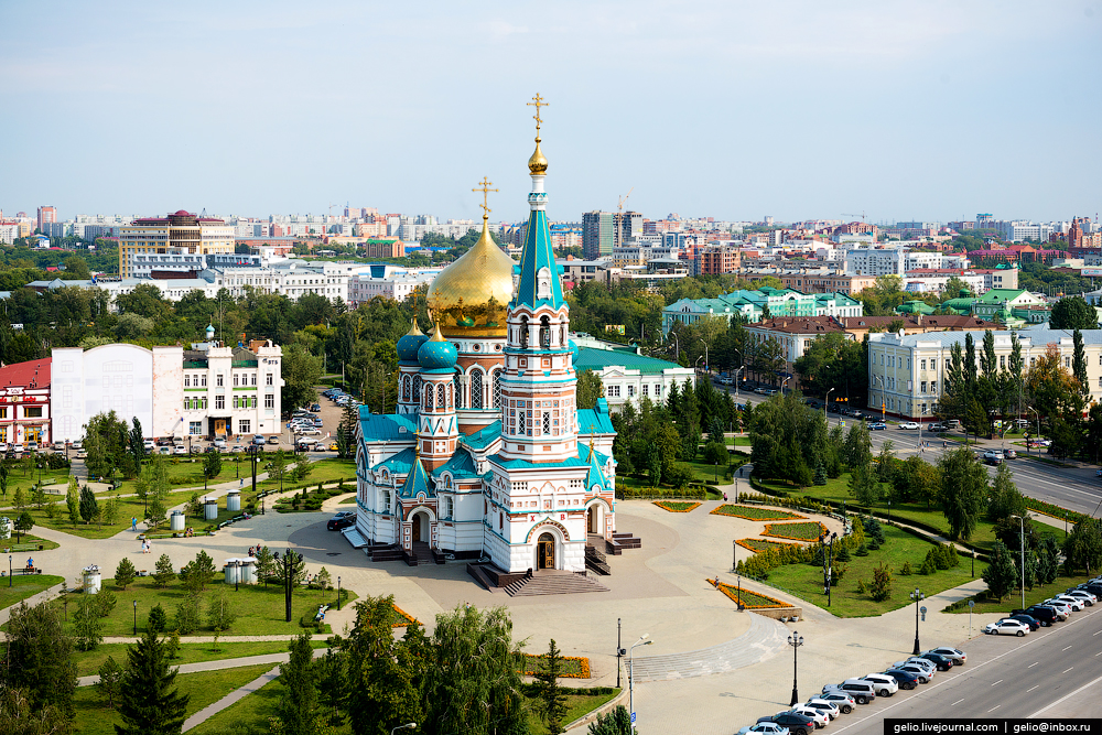 Омску 300 лет. Виды города с высоты