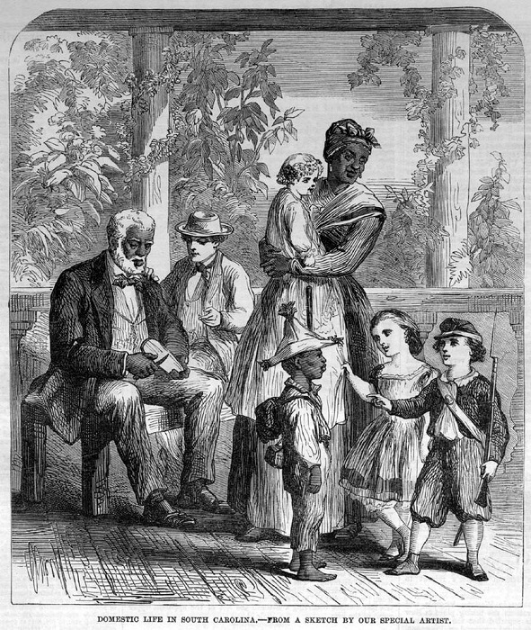Домашние слуги с детьми своих господ (штат Южная Каролина, 1863 год) Домашние слуги с детьми своих господ (штат Южная Каролина, 1863 год)