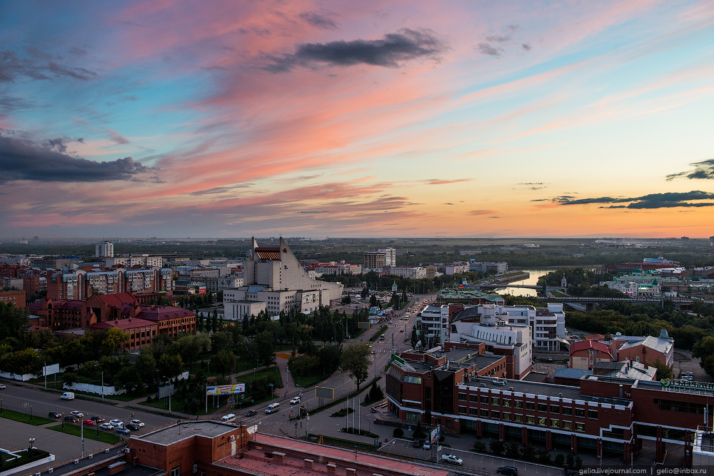 Омску 300 лет. Виды города с высоты