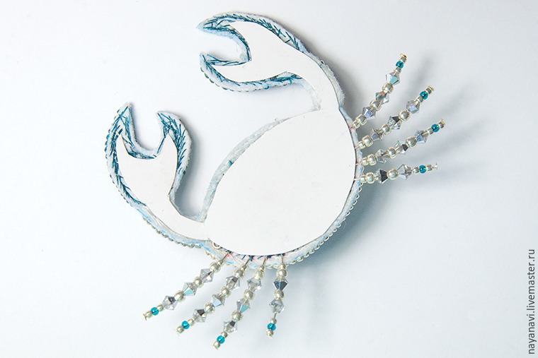 Создаем краба из бисера и кристаллов Swarovski Создаем краба из бисера и кристаллов Swarovski