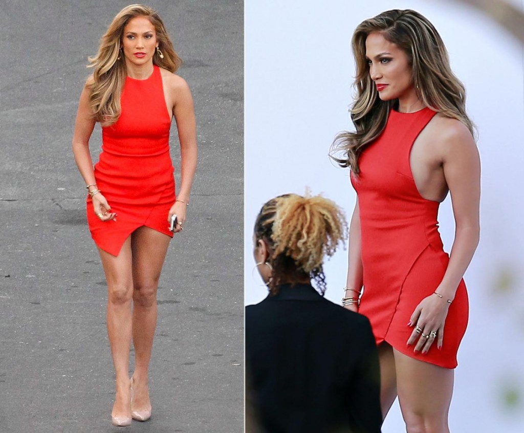 Jennifer Lopez red dress