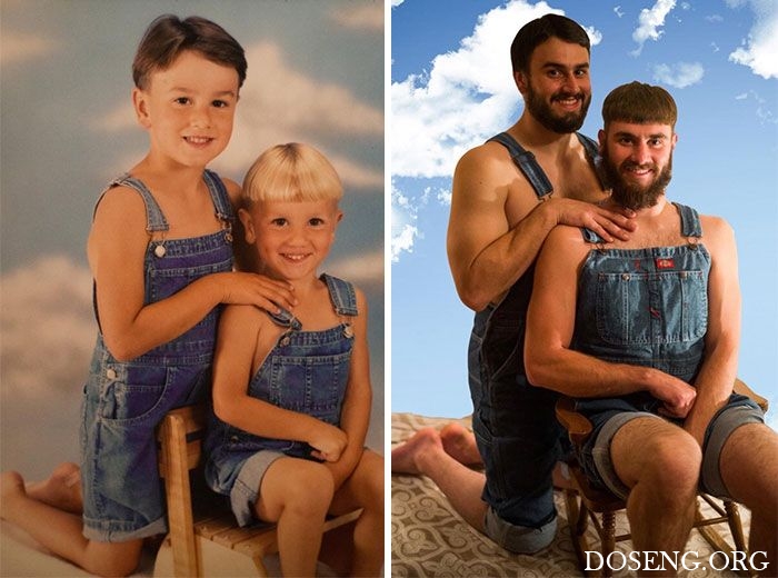 Воссоздание фотографий из детства Воссоздание фотографий из детства