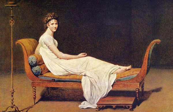 «Портрет мадам Рекамье». Жак Луи Давид, 1800 год.