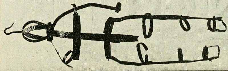 La Corriveau's Cage as it appeared in a 1916 Essex Institute catalog.