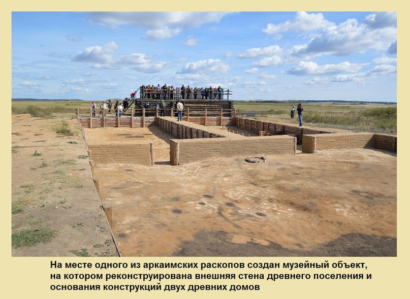 Реконструкция внешней стены древнего поселения на месте одного из аркаимских раскопов. Погребение сарматского воина и его жены. Реконструкция. Аркаим. Фотография взята со статьи Ивана Семьяна "Аркаим настоящий и вымышленный" - https://antropogenez.ru/review0/922/ ПИСЬМО В РЕДАКЦИЮ «ВОПРОСОВ ФИЛОСОФИИ».