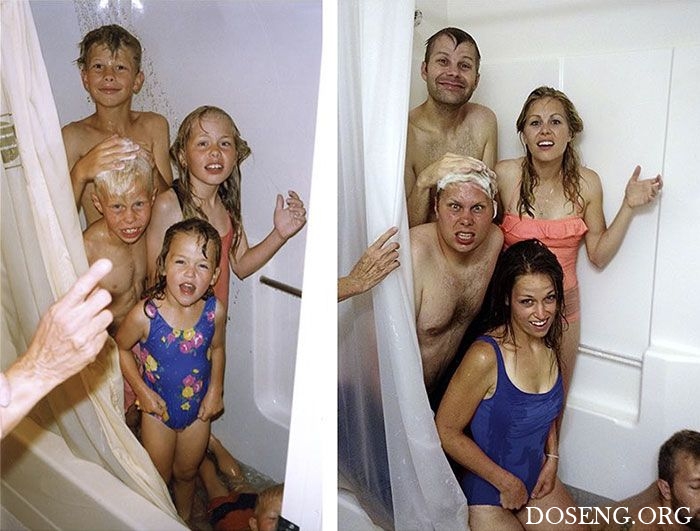 Воссоздание фотографий из детства Воссоздание фотографий из детства