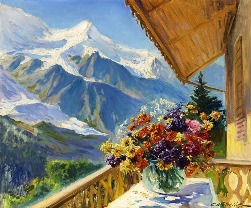 Природа хороша и летом, и зимой... Художник Константин Вещилов (1878-1945)