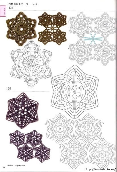 Мотивы крючком и варианты их соединения