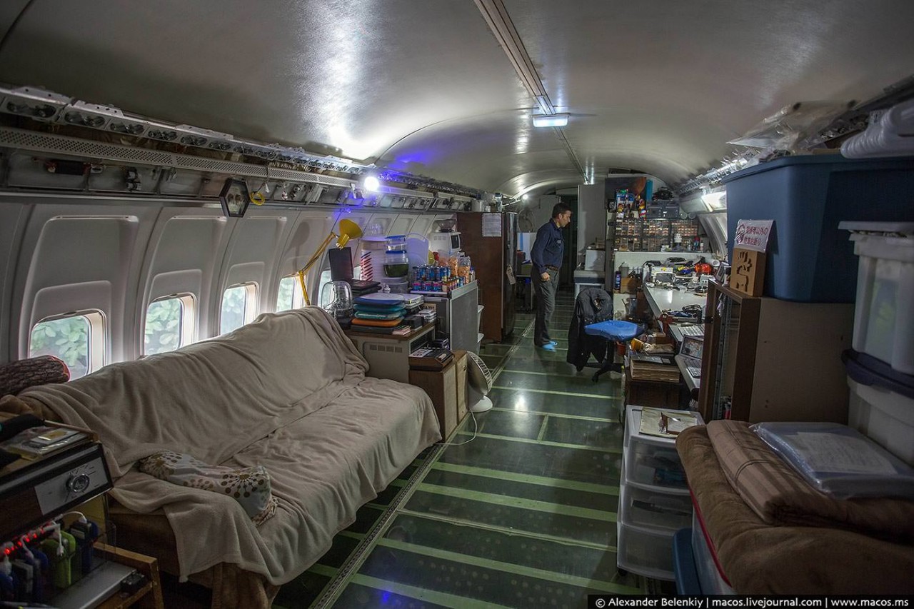 Американец превратил в дом списанный самолет Boeing boeing, дом, самолет