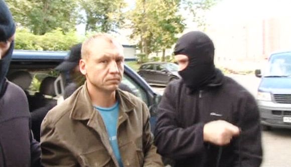 Valokuva upseeri Eston Kohverista pidätettynä Venäjällä.