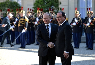 Встреча с Президентом Франции Франсуа Олландом