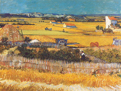 "Жатва", В. Ван Гог, 1888