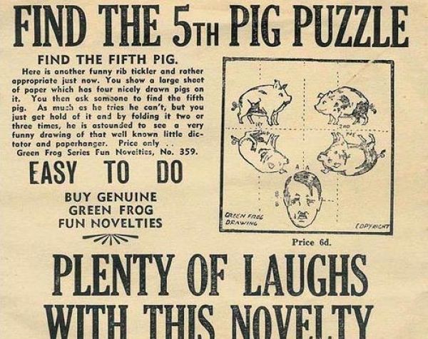 Историческая головоломка: Ищем пятую свинью головоломка, свинья