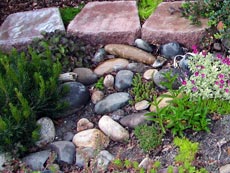 Натуральный камень в дизайне сада