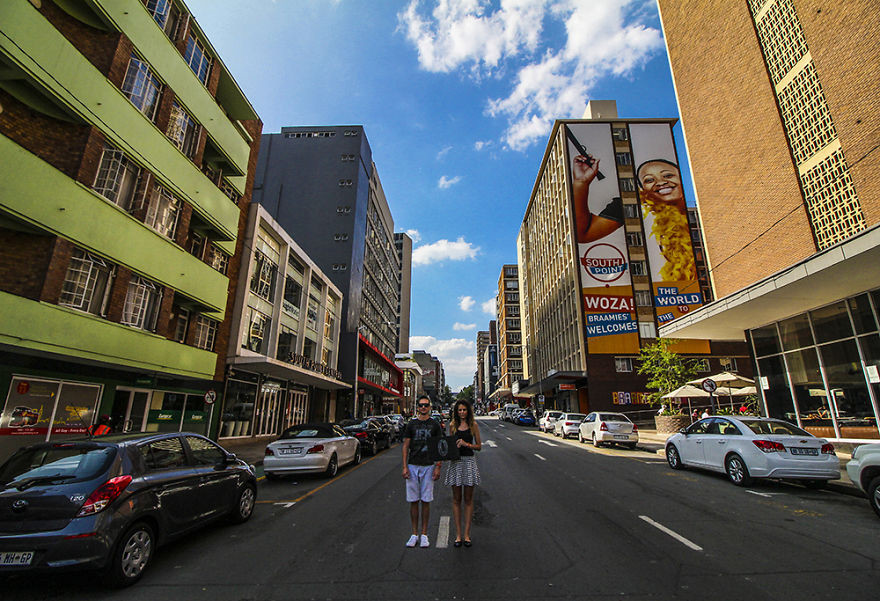 0 км, Йоханнесбург, ЮАР мир, пара, путешествие