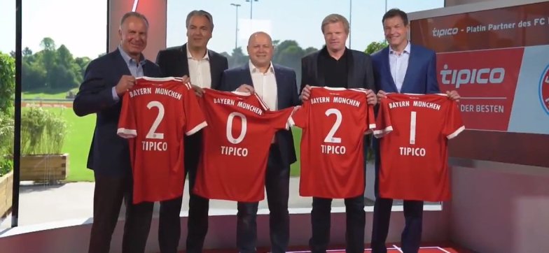 Tipico остается спонсором Баварии