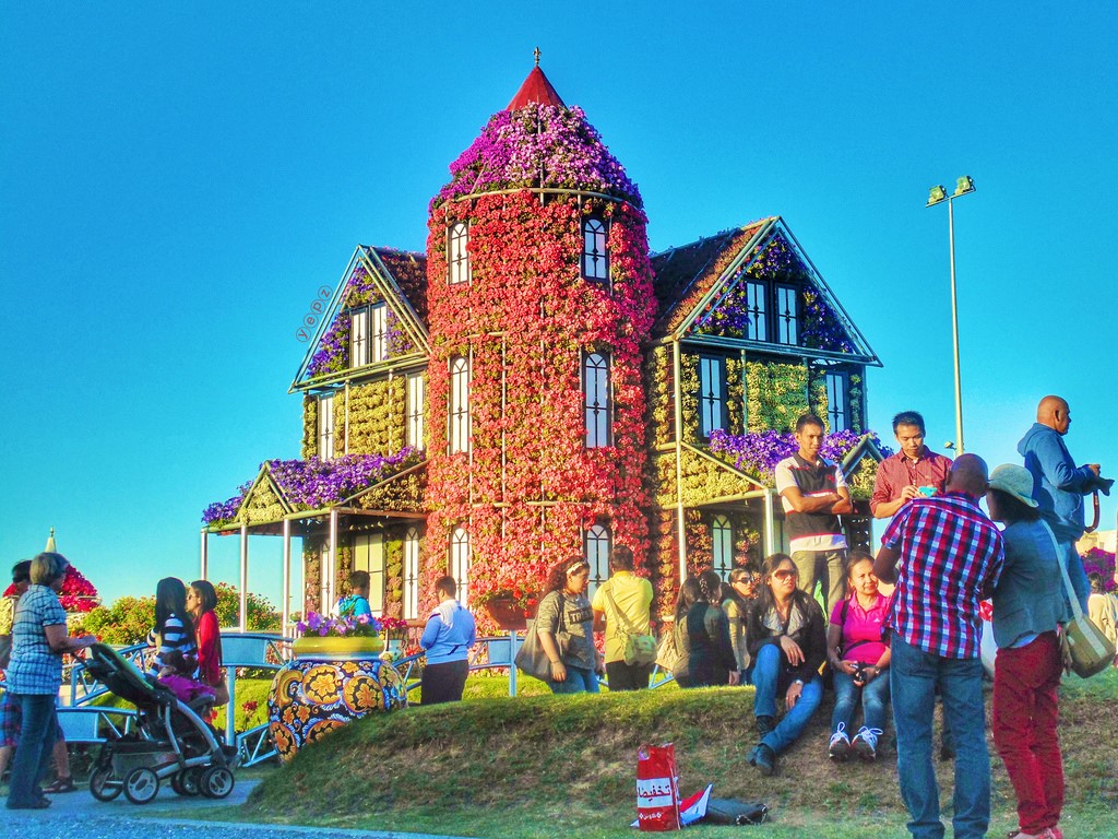 Фантастический  цветочный парк  Дубая Dubai Miracle Garden