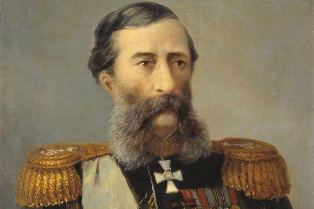 Михаил Лорис-Меликов. Портрет кисти Айвазовского (1888).