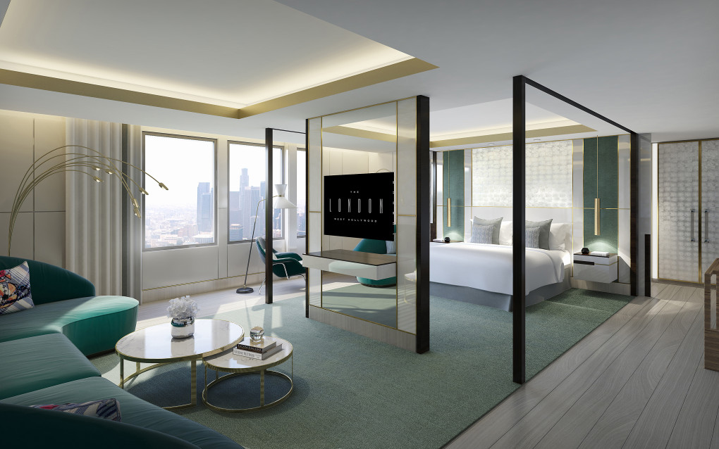 Penthouse Bedroom Render - With Vivienne Westwood Additions