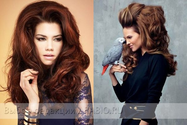 Прически с начесом фото