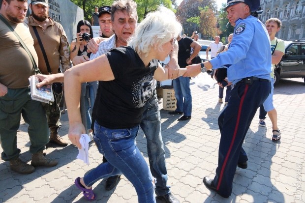 Шабаш нацистов в Одессе. "Москаляку на гиляку"