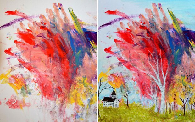 mom-turns-kid-doodles-into-paintings-6