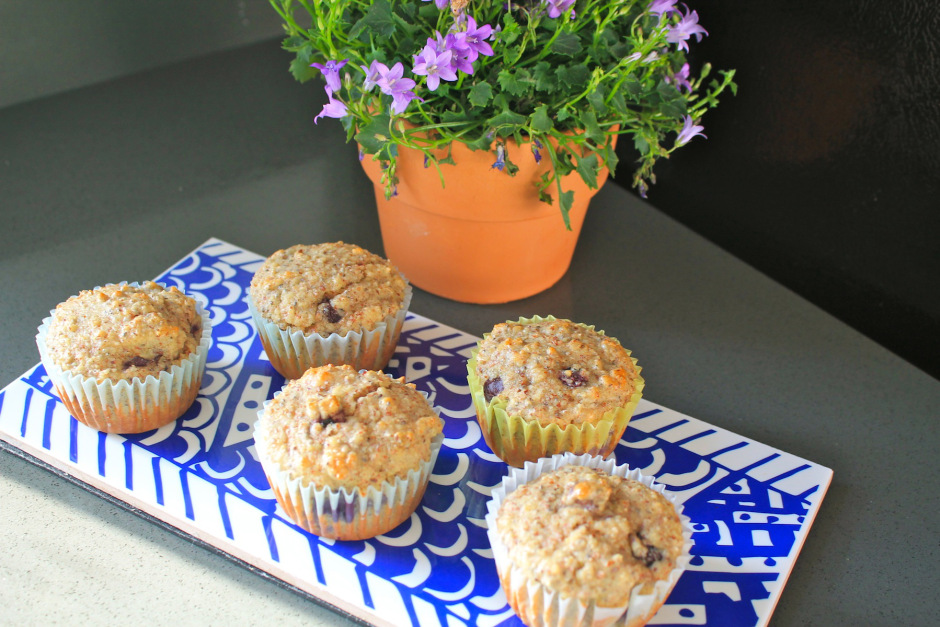 Gluten, dairy and sugar free blueberry muffins 3