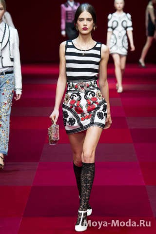 Модные юбки весна-лето 2015 Dolce and Gabbana