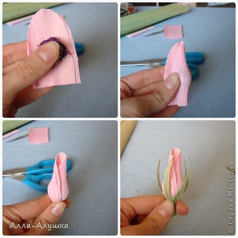 Как сделать розы из гофре бумаги Как сделать розы из гофре бумаги